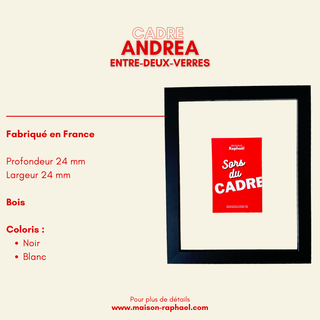 Cadre Andrea - cadre entre-deux-verres - Maison Raphaël